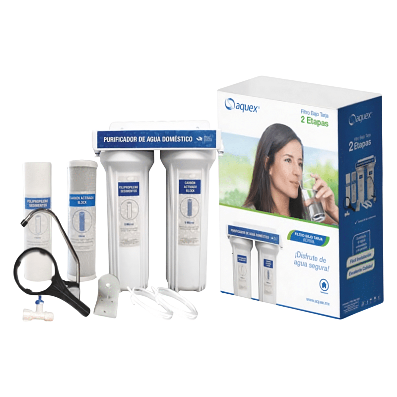 AQUEX-607659 Purificador de Agua Bajo Cubierta 2 Etapas Aquex 607659 - Imagen 1