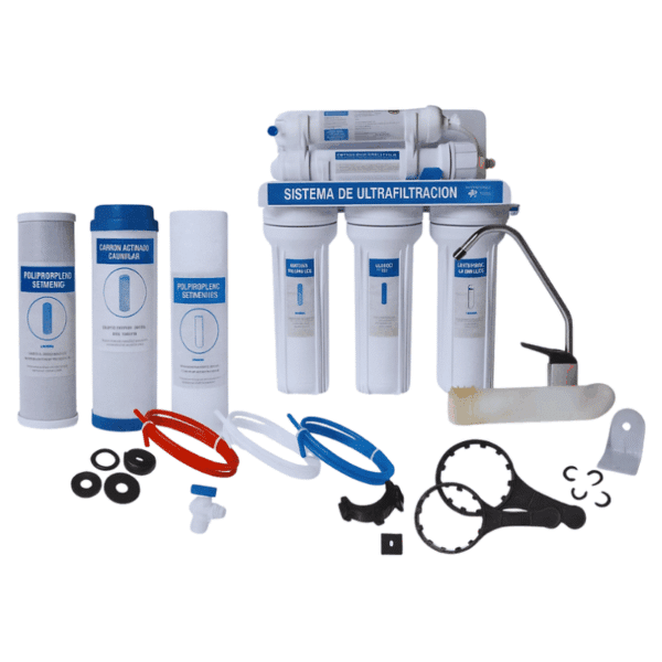 Purificador Ultrafiltracióxn Plus de 5 Etapas para Flujo de 0.6 GPM (2.5 lpm) Aquex 607661