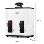 Calentador de Paso de Rápida Recuperación Poderus 15 l/m Gas LP COXDP-15 Calorex - Imagen 3