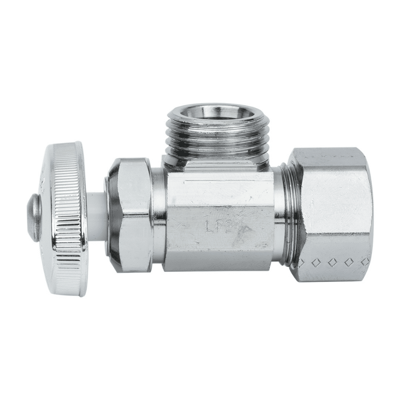 COFLEX-IP104-3 Llave de Control Angular Latón de Barril Cierre Compresión Cromo Coflex IP-104 - Imagen 1