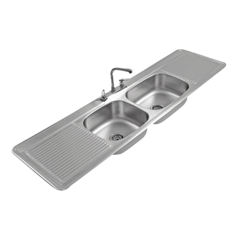 fregadero doble escurridor