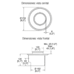 Coladera de 1 Boca Desagüe de Contorno Helvex 282-HL - Imagen 3