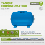 Tanque Hidroneumático con Accesorios 93 Litros Igoto TH-100 - Imagen 4