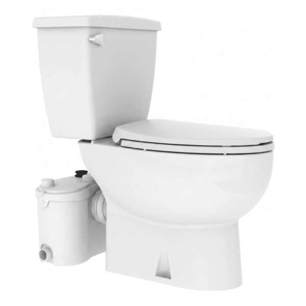 Kit Bomba para Baño Completo Sanibest Pro + WC Alargado Incluye Asiento Cierre Lento Saniflo SF080-SF005-SF087