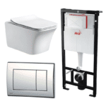 Kit Tanque Oculto A101, Taza Suspendida WC012 y Pulsador M271 Tecnobath-Alcaplast PWCS14-SADRO