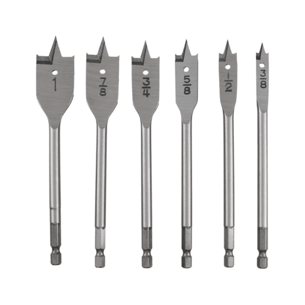 Set de Brocas Planas para Madera 6 Piezas Surtek JBM6