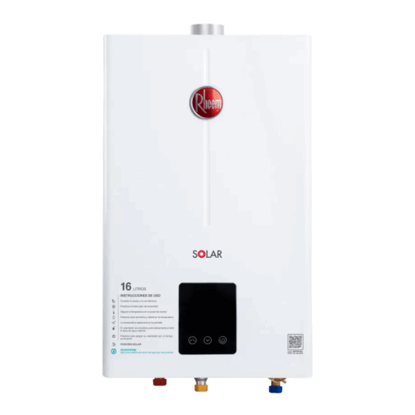Calentador Instantáneo Tiro Forzado Modulante de 16 l/min Gas Natural 3 Servicios Rheem RHTF-CHN16N