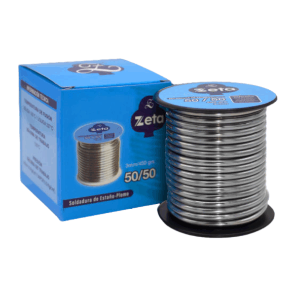 Soldadura de Estaño - Plomo 50/50 (1 Libra) Zeta