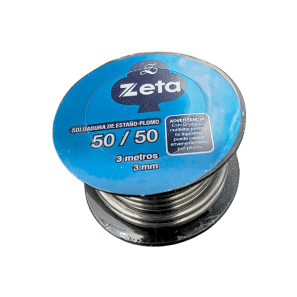 Soldadura de Estaño - Plomo 50/50 (1/2 Libra) Zeta
