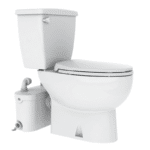 Kit Bomba para Baño Completo Sanipro Up + WC Alargado Incluye Asiento Cierre Lento Saniflo