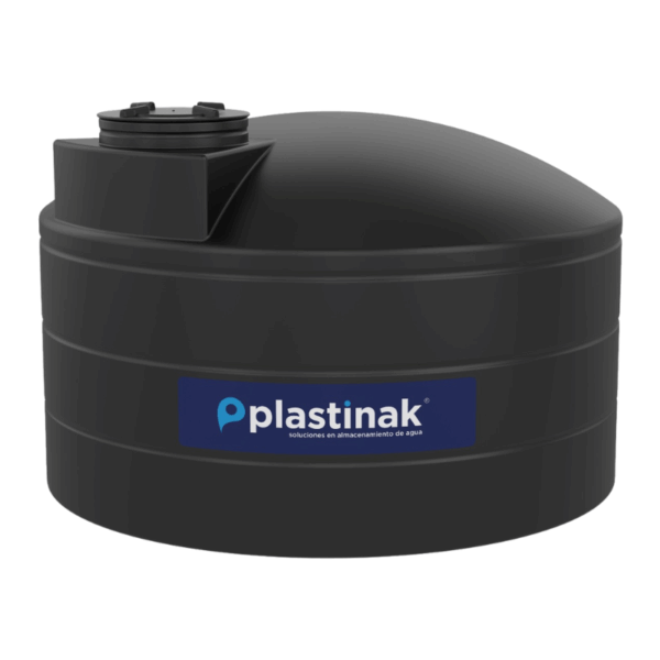 Tanque de Almacenamiento Industrial 5000 Litros Reforzado al 20% Negro Plastinak 33967