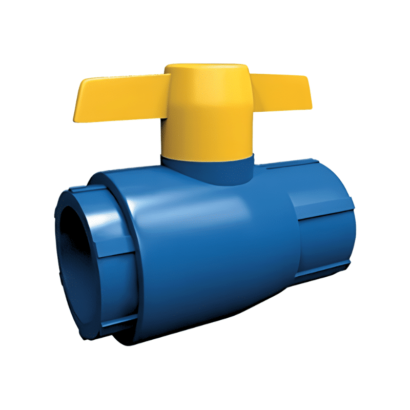 FLOWGUARD-AZULVALBOLA.png Válvula Esfera CPVC Azul 3/4" Flowguard 26-F8122-007 - Imagen 1