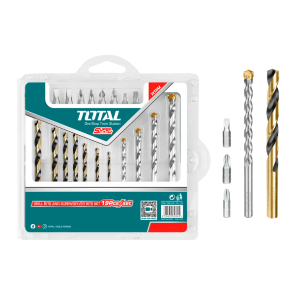 Juego de Brocas para Metal y Concreto con Puntas 19 Piezas Total 618860