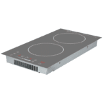 Parrilla de Inducción Magnética Vertical Negro Mate de 2 Quemadores 28.8cm 127V Nuur PARIN2-BM - Imagen 2