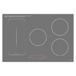 Parrilla de Inducción Magnética Negro Mate de 5 Quemadores (Zona Flex) 77cm 220-240V Nuur PARIN577-BM