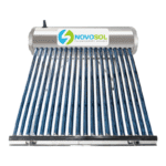 Calentador Solar 20 Tubos 228 Litros para Baja Presión Base Corta Novosol