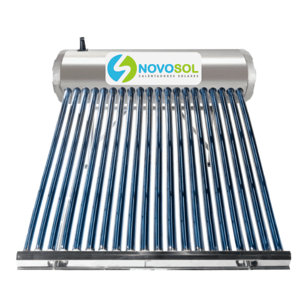 Calentador Solar 20 Tubos 228 Litros para Baja Presión Base Corta Novosol