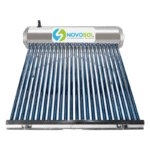 Calentador Solar 24 Tubos 273 Litros para Baja Presión Base Corta Novosol