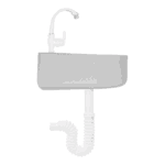 Lavabo de Plástico con Llave ABS + Kit de Instalación y Céspol Antiolores Fleximatic 2052 - Imagen 3