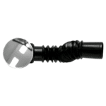 Céspol Flexible para Lavabo con Sistema Push Negro Fleximatic 2218NA - Imagen 3