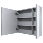 Botiquín Espejo Apolo 2 Puertas 60x60 cm Esbaño 33003 - Imagen 2