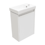 Gabinete Spot Plus 40X60cm Blanco Lacado con Monomando y Espejo 38x48cm Esbaño 92445 - Imagen 2