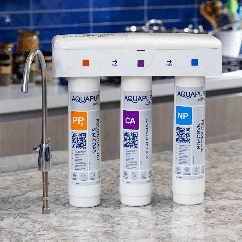COFLEX-WF230-2.png Purificador de Agua 3 Etapas Bajo Cubierta Aquapur WF-230 - Imagen 2