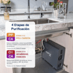 Purificador de Agua Ósmosis Inversa sin Tanque 4 Etapas Aquapur WF-240 - Imagen 6