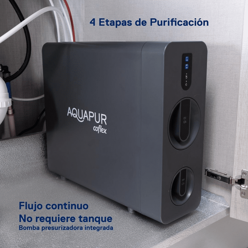 COFLEX-WF240-5.png Purificador de Agua Ósmosis Inversa sin Tanque 4 Etapas Aquapur WF-240 - Imagen 9