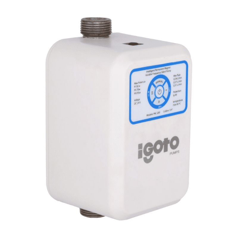 IGOTO-PAC200.png Bomba Presurizadora 1/8 HP 3 Servicios 110/220V Igoto PAC-200 - Imagen 1