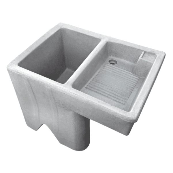 Lavadero de Plástico Pila 74 x 100 x 80 cm 135 Litros Plastilav