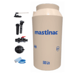 Tinaco Tricapa Beige Vertical 500 litros con Accesorios 142 x 73 cm Mastinac TMVB500 - Imagen 2