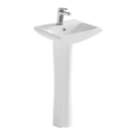Lavabo de Pedestal Talas con Monomando Quadratta Proyecta LVPTALAS-QA01