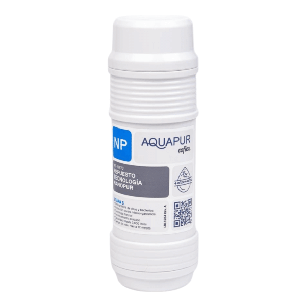 Repuesto Tecnología Nanopur para Purificador de Agua Avanzado PRO Aquapur WF-R672