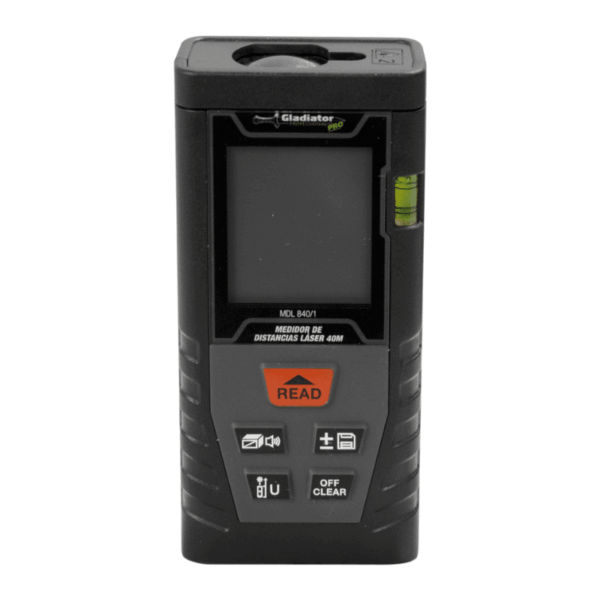 Medidor Láser de Área, Distancia y Volumen 40 metros Gladiator MDL 840/1