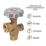 Cilindro Portátil para Gas 9 kg con Válvula Tradicional Ingusa - Imagen 2