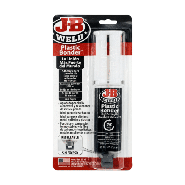 Adhesivo Epóxico en Jeringa Plastic Bonder 25ml J-B Weld 50139SPA