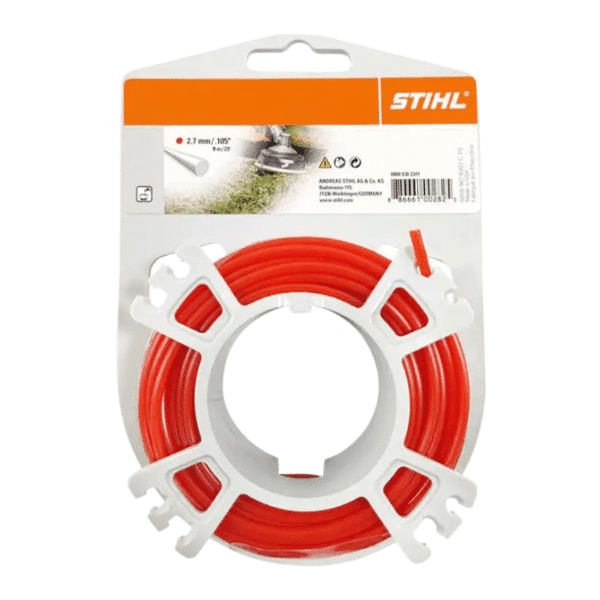 Hilo Redondo para Desbrozadora Rojo 2.7mm x 9m Stihl 0000 930 2341