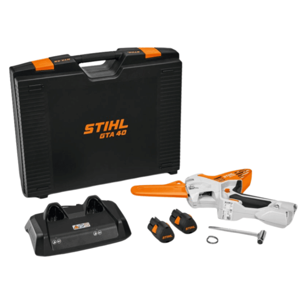 Motosierra/Podadora a Batería 10.8V Espada de 6″ Corte de Ramas y Arbustos Incluye 2 Baterías, Cargador y Estuche Stihl GTA 40
