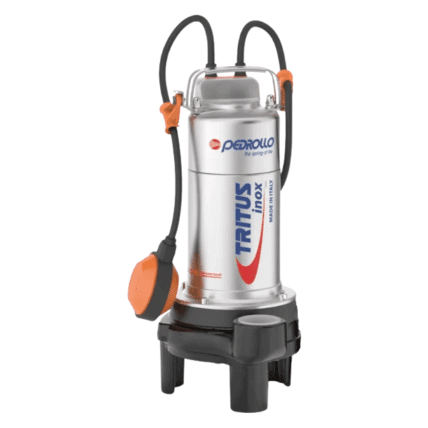 Bomba Sumergible Acero Inoxidable para Aguas Negras con Triturador 1 HP 115V Tritus TIGm 0.75 Pedrollo