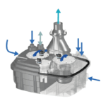 Bomba Trituradora para Drenaje (Aguas Negras) SaniCubic 2 VX Vortex SF099 - Imagen 2