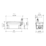 Bomba para Drenaje (Aguas Grises) Sanishower SF010 - Imagen 4