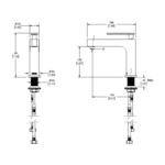 Monomando de Lavabo Clásica Aura E-917-AU Helvex - Imagen 3