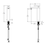 Monomando Alto de Lavabo Máxima Duna EP-933-DN Helvex - Imagen 2