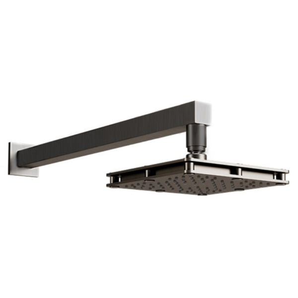 Regadera de Chorro Fijo con Brazo y Chapetón Titanium H3006-TR036-TN Helvex